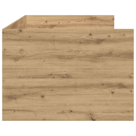 Daybed Artisan Oak Engineered Wood 90 X 200 Cm Durable Daybed