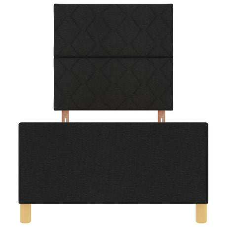 Bed Frame Black 90X200 Cm Fabric