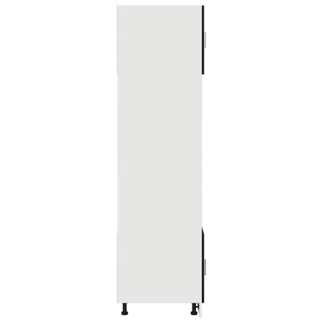 Kitchen Cabinet Black Oak Engineered Wood 60 X 57 X 207 Cm