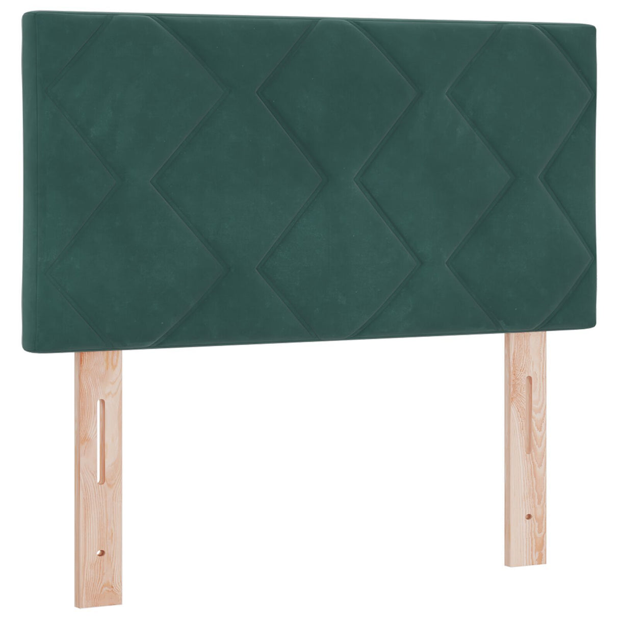 Box Spring Bed With Mattress Dark Green 80X200 Cm Velvet