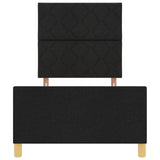 Bed Frame Black 90X190 Cm Fabric