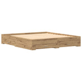 Bed Frame With Drawers Artisan Oak 180X200 Cm Engineered Wood