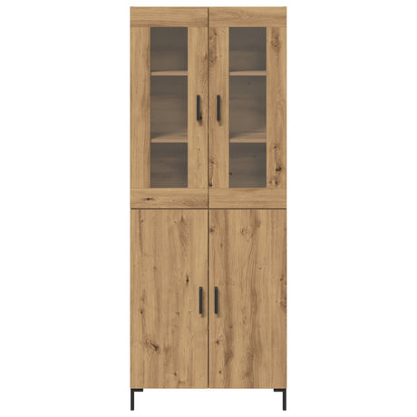 Sideboard With Wall Cabinet Artisan Oak Engineered Wood