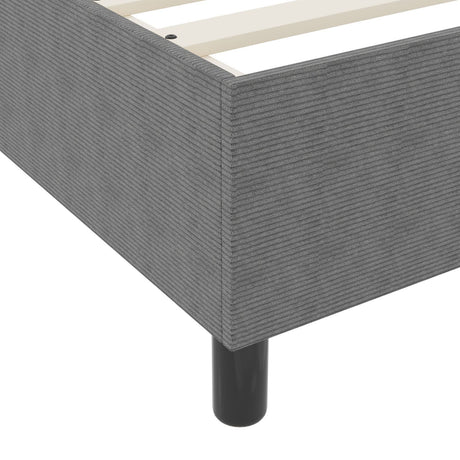 Box Spring Bed Corduroy Fabric