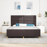 Bed Frame Dark Brown 180X200 Cm Fabric