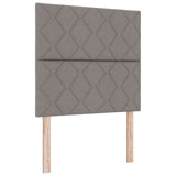 Bed Frame Taupe 100X200 Cm Fabric
