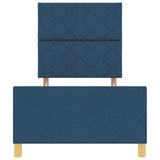 Blue Bed Frame 90X190 Cm Fabric