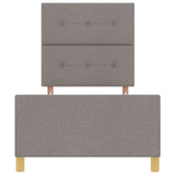 Bed Frame In Taupe - 100X200 Cm Fabric