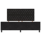 Bed Frame Black 180X200 Cm Velvet