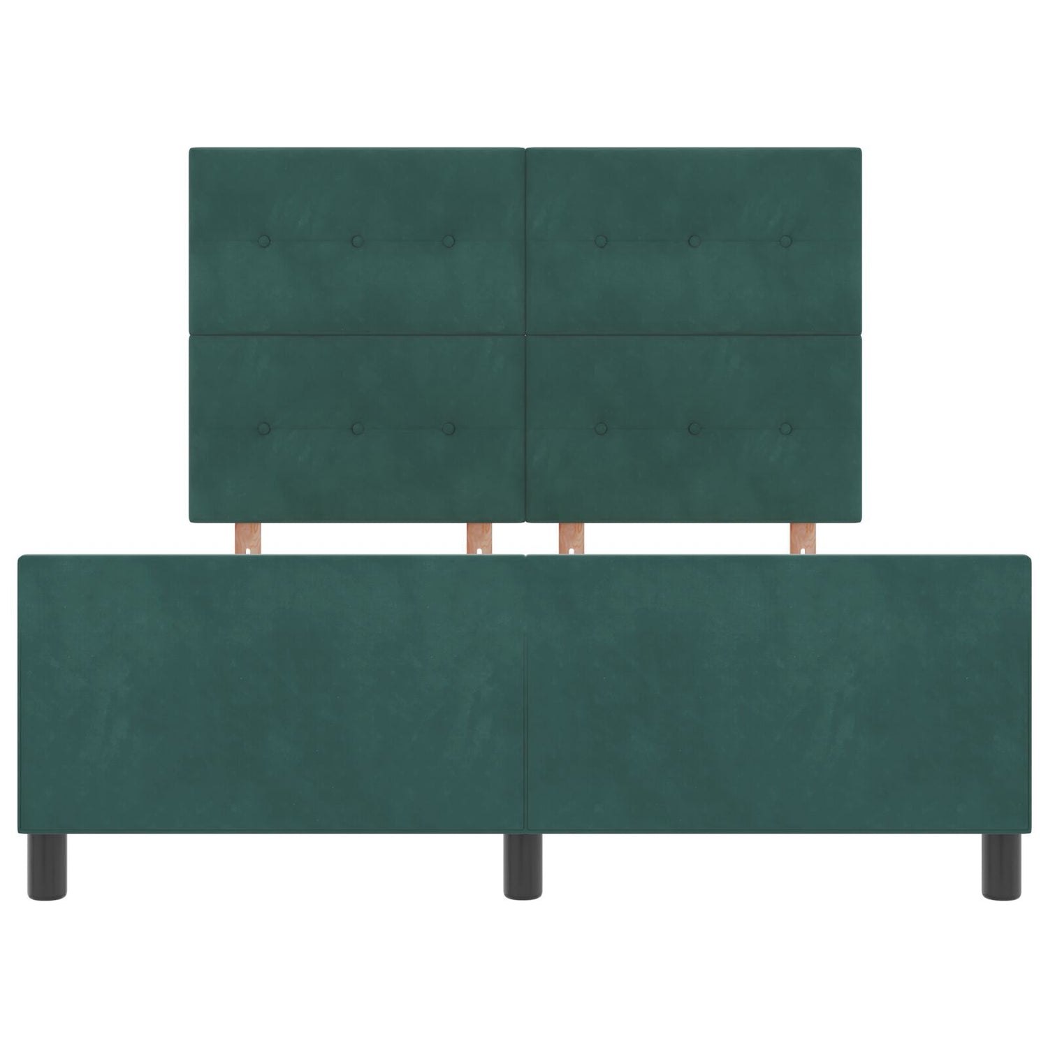Bed Frame Dark Green 160X200 Cm Velvet