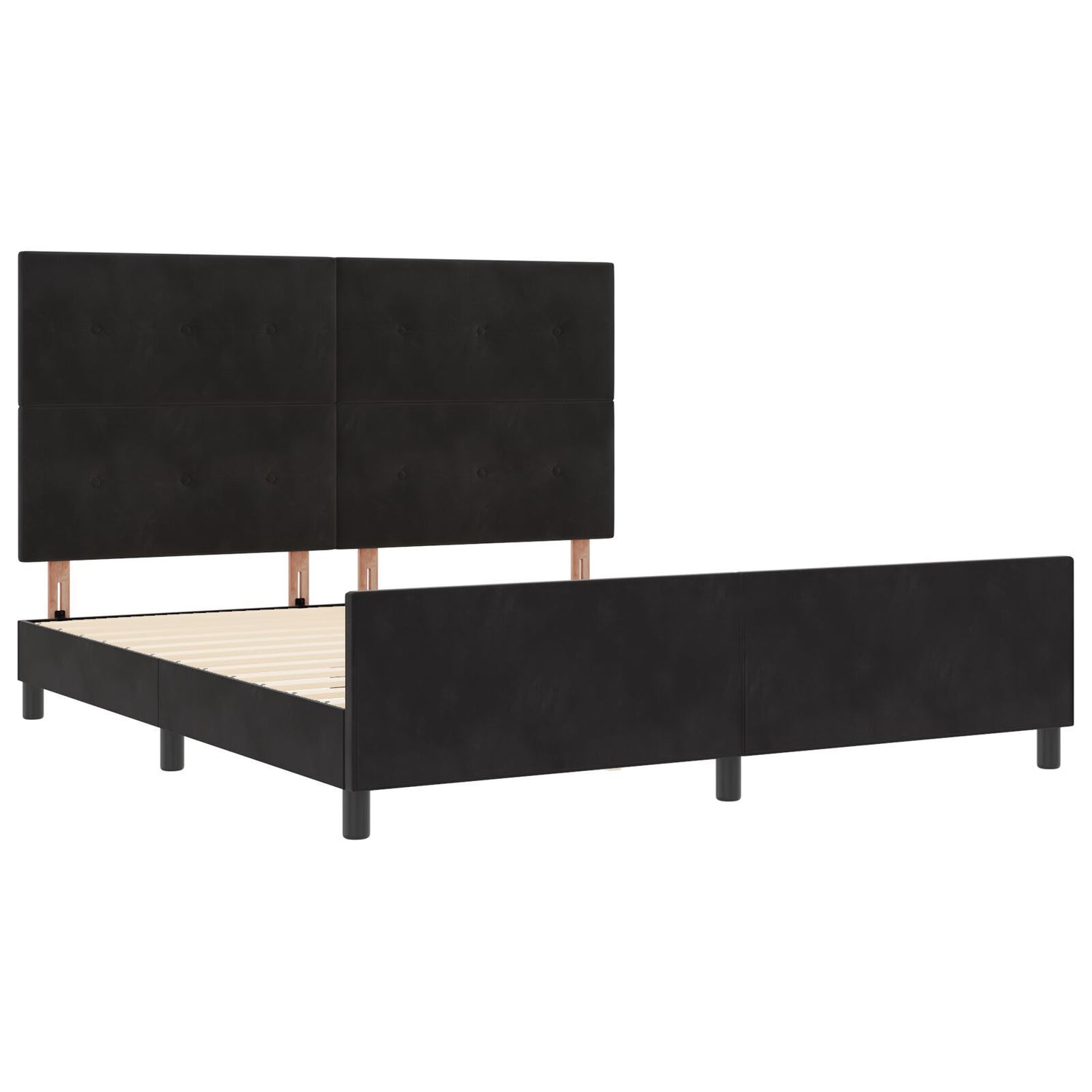 Black Velvet Bed Frame 180X200 Cm