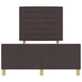 Bed Frame In Dark Brown, 160X200 Cm, Fabric