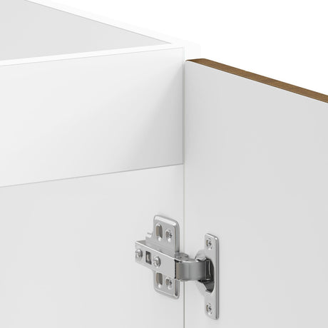 Sink Base Cabinet &quot;Porto&quot; With Sink Brown Oak 80X46X84,5 Cm Engineered Wood