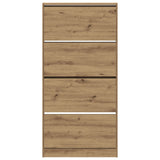 Shoe Cabinet Artisan Oak Engineered Wood 80 X 21 X 163.5 Cm