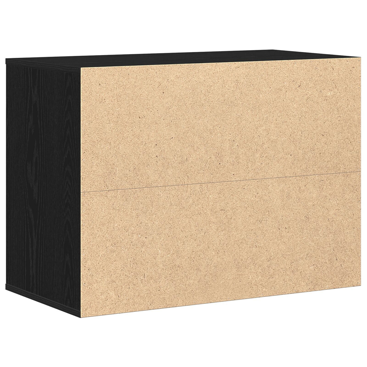Corner Chest Of Drawers Black Oak 80X41X58 Cm Engineered Wood