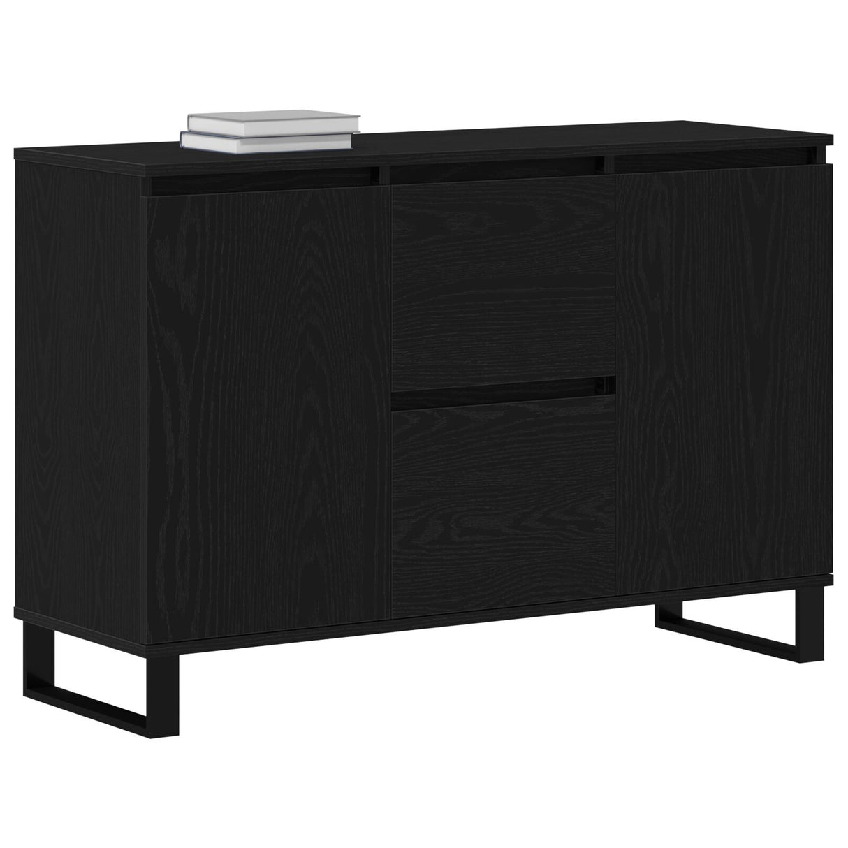 Sideboard Black Oak 104X35X70 Cm Engineered Wood