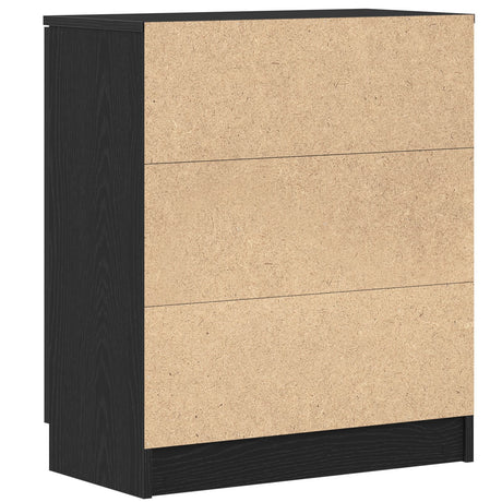 Sideboard Black Oak 60X30X70 Cm Engineered Wood