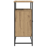 Sideboard Artisan Oak 69X35X80 Cm Engineered Wood And Steel