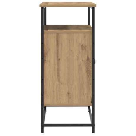 Sideboard Artisan Oak 69X35X80 Cm Engineered Wood And Steel