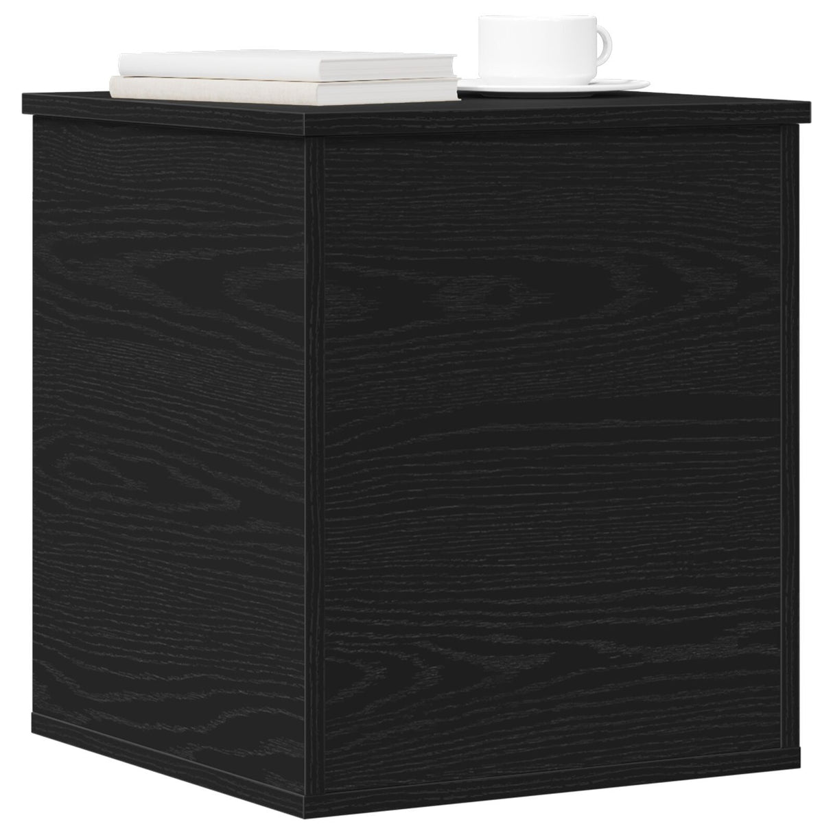 Storage Box In Black Oak - 40X42X46 Cm - Made Of Engineered Wood