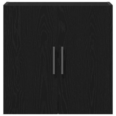 Wall Cabinet Black Oak 60X31X60 Cm Engineered Wood