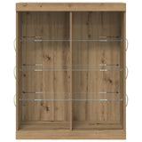 Sideboard With Led Lights Artisan Oak 41X37X100 Cm