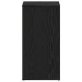 Shoe Cabinet In Black Oak - 60X35X70 Cm, Made Of Engineered Wood