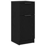 Black Oak Sideboard 30X30X70 Cm Mdf
