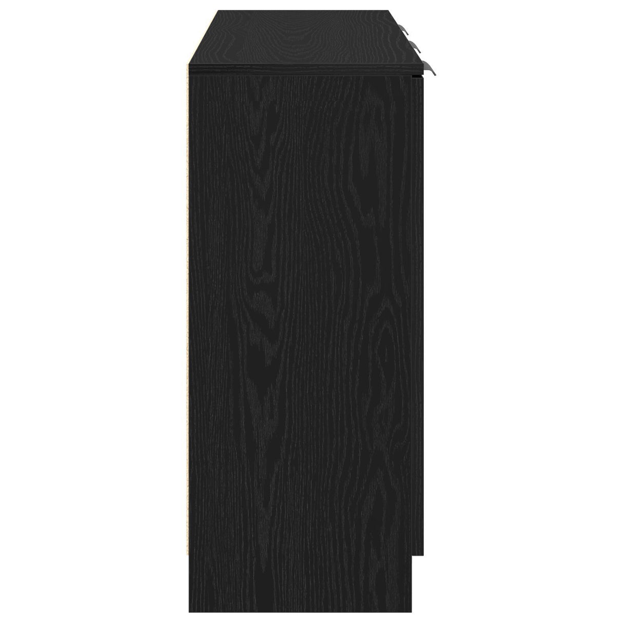 Sideboard Black Oak 90,5X30X70 Cm Engineered Wood