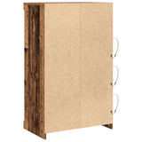 Sideboard With Led Lights Old Wood 60,5X37X100 Cm