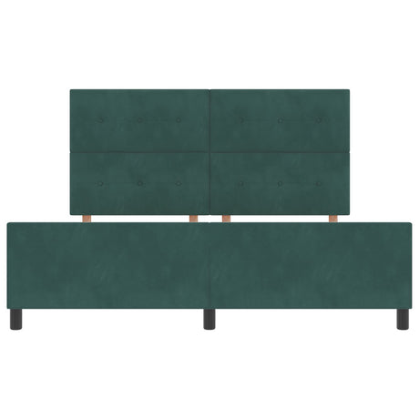 Bed Frame Dark Green 180X200 Cm Velvet