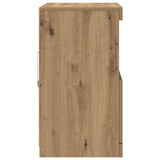 Sideboard With Led Lights Artisan Oak 60X37X67 Cm