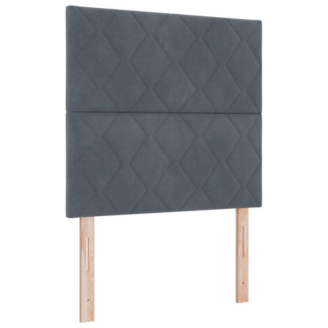 Dark Grey Velvet Bed Frame 90X200 Cm