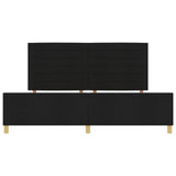 Black Fabric Bed Frame 200X200 Cm