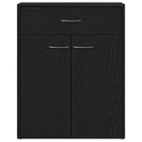 Black Oak Sideboard 60X30X75 Cm Made Of Engineered Wood