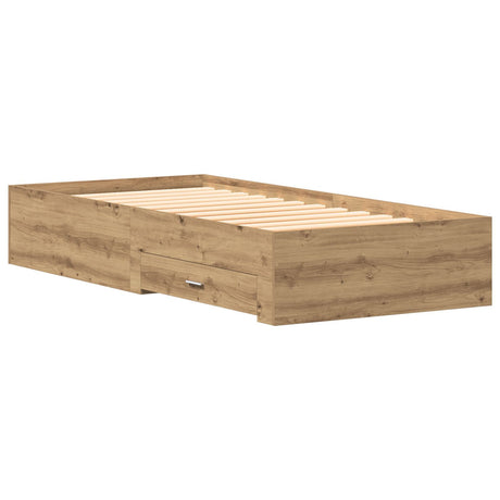 Bed Frame Artisan Oak 90X190 Cm Engineered Wood