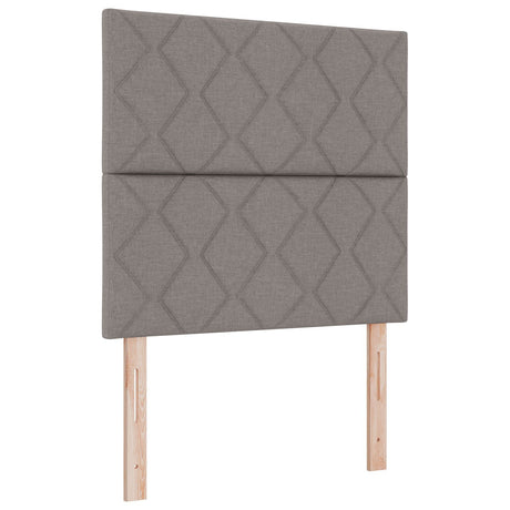 Bed Frame In Taupe, 120X200 Cm, Fabric