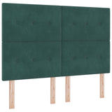 Dark Green Velvet Bed Frame 140X190 Cm