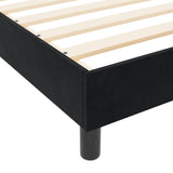 Bed Frame Black 80X200 Cm Velvet