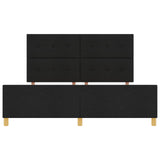 Bed Frame Black 180X200 Cm Fabric