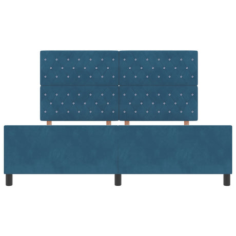 Dark Blue Velvet Bed Frame 180X200 Cm