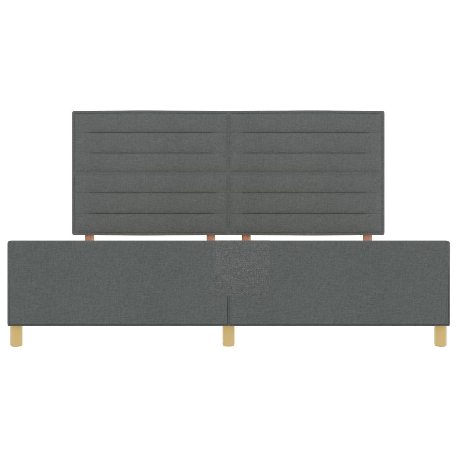 Dark Grey Fabric Bed Frame 200X200 Cm