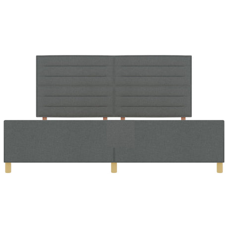Dark Grey Fabric Bed Frame 200X200 Cm