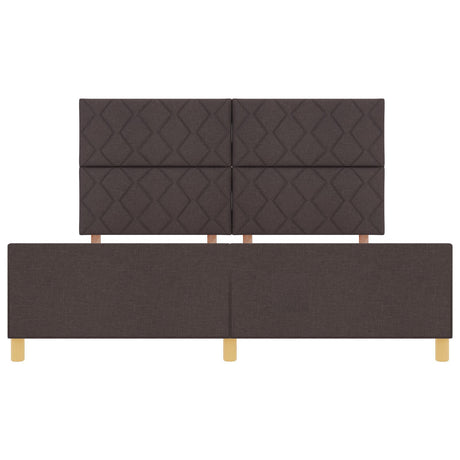 Bed Frame - Dark Brown, 180X200 Cm, Fabric