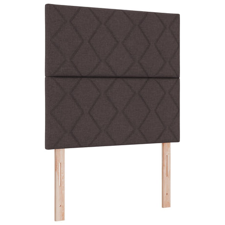 Bed Frame In Dark Brown, 120X200 Cm, Fabric