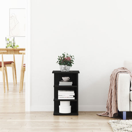 Side Cabinet Black Oak 35X35X55 Cm Engineered Wood