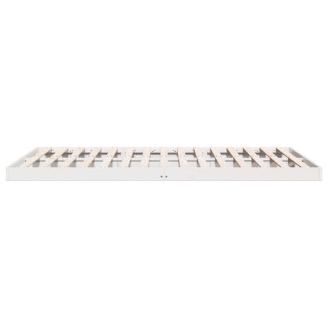 Floor Bed Frame 200X210 Cm Solid Wood Pine
