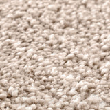 Shaggy Rug With Latex Backing Cream Ø90 Cm