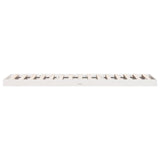 Floor Bed Frame White 90X210 Cm Solid Wood Pine