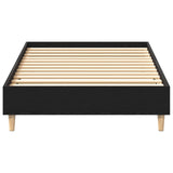 Bed Frame 75X190 Cm Black Oak Engineered Wood
